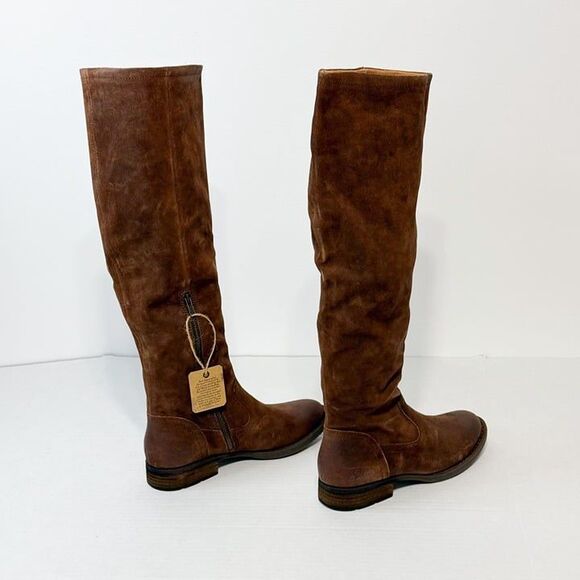 Born Britton Rust NWB Sz 8.5 Distressed Over the Knee Leather Riding Boot - Picture 7 of 12